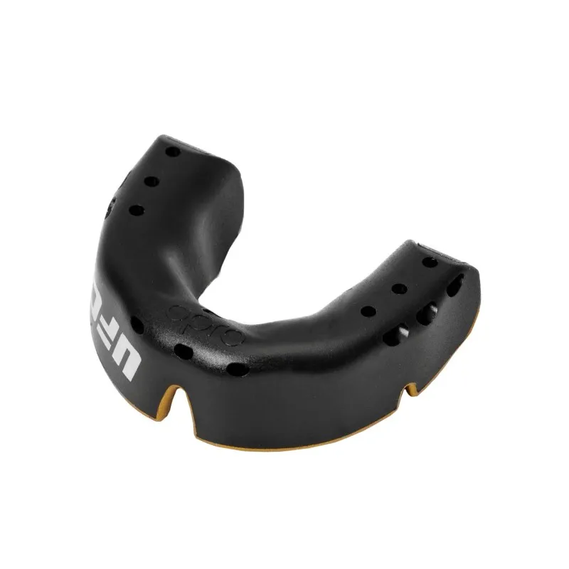 Капа OPRO Gold UFC Hologram Black Metal/Gold (art.002260001)