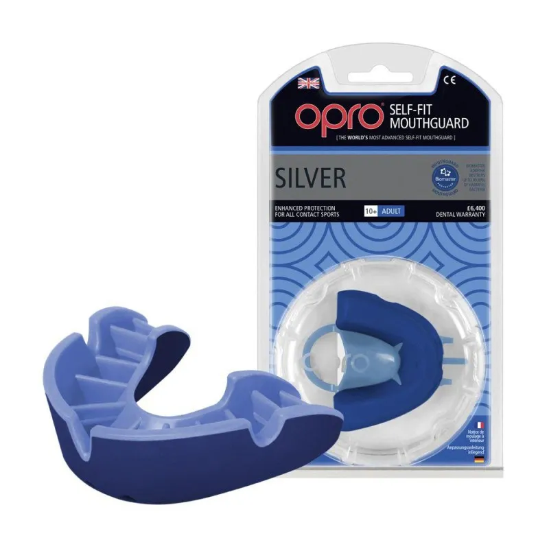 Капа OPRO Silver Blue/Light Blue (art.002189002)