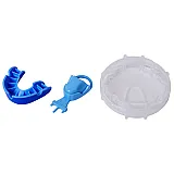 Капа OPRO Silver Blue/Light Blue (art.002189002)