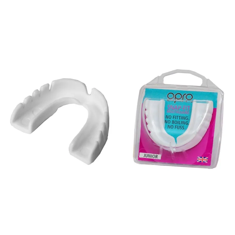 Капа OPRO Junior Snap-Fit White (art.002143010)