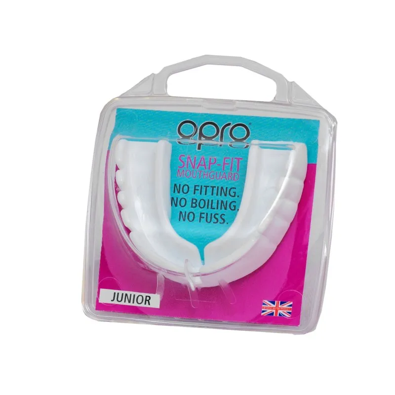Капа OPRO Junior Snap-Fit White (art.002143010)