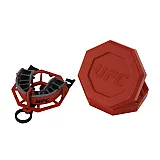 Капа OPRO Gold UFC Hologram Red Metal/Silver (art.002260002)