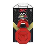 Капа OPRO Gold UFC Hologram Red Metal/Silver (art.002260002)