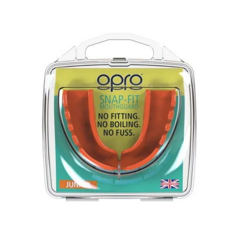 Капа OPRO Junior Snap-Fit Fluoro Orange (art.002143004)