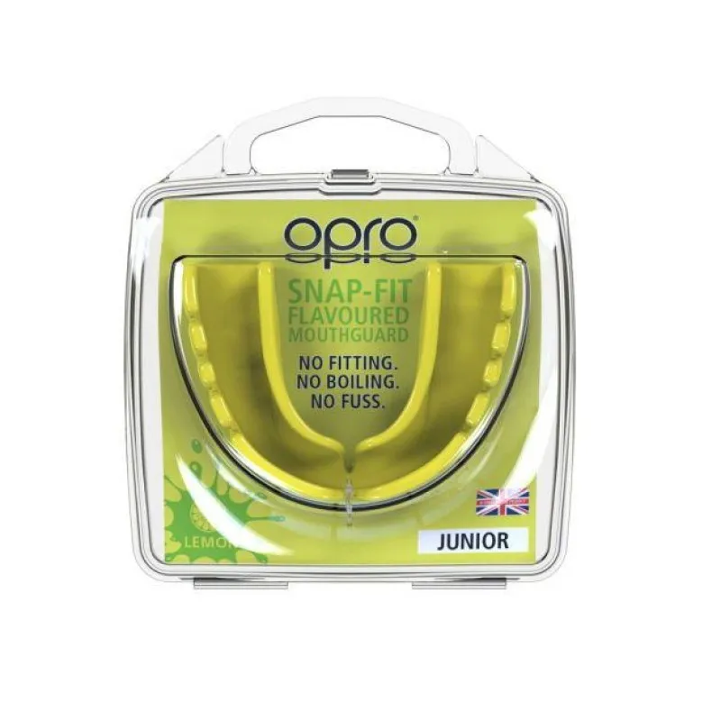 Капа OPRO Junior Snap-Fit Lemon Yellow Flavoured (art.002143007)