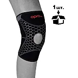 Наколенник спортивный OPROtec Knee Support with Open Patella TEC5729-XL Черный XL
