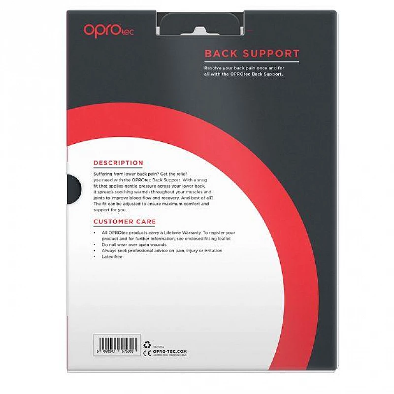 Пояс для поддержки спины OPROtec Back Support OSFM TEC5753-OSFM Черный