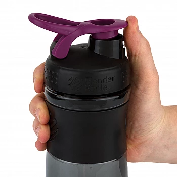Спортивная бутылка-шейкер BlenderBottle SportMixer 20oz/590ml Black/Plum (ORIGINAL)