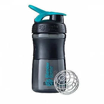 Спортивная бутылка-шейкер BlenderBottle SportMixer 20oz/590ml Black/Teal (ORIGINAL)