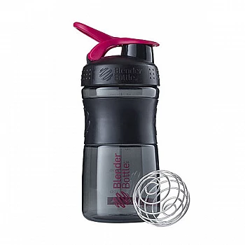 Спортивная бутылка-шейкер BlenderBottle SportMixer 20oz/590ml Black/Pink (ORIGINAL)
