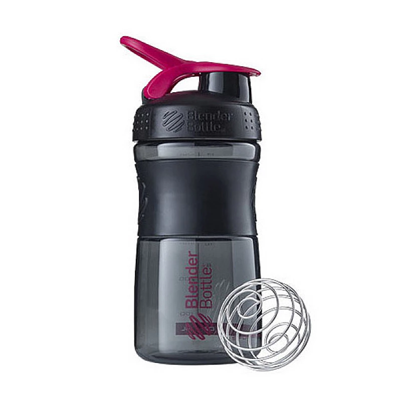 Спортивная бутылка-шейкер BlenderBottle SportMixer 20oz/590ml Black/Pink (ORIGINAL)
