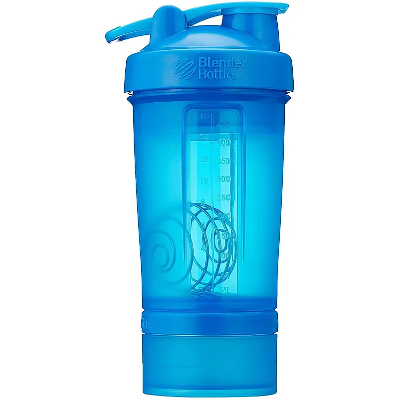 Шейкер спортивный BlenderBottle ProStak 22oz/650ml с 2-мя контейнерами Cyan (ORIGINAL)