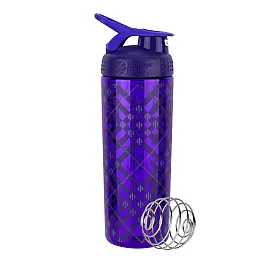 Спортивная бутылка-шейкер BlenderBottle SportMixer Signature Sleek 28oz/820ml Purple Tratan Plaid (ORIGINAL)