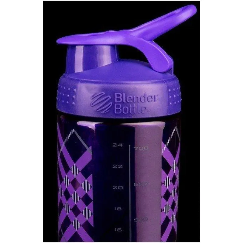 Спортивная бутылка-шейкер BlenderBottle SportMixer Signature Sleek 28oz/820ml Purple Tratan Plaid (ORIGINAL)