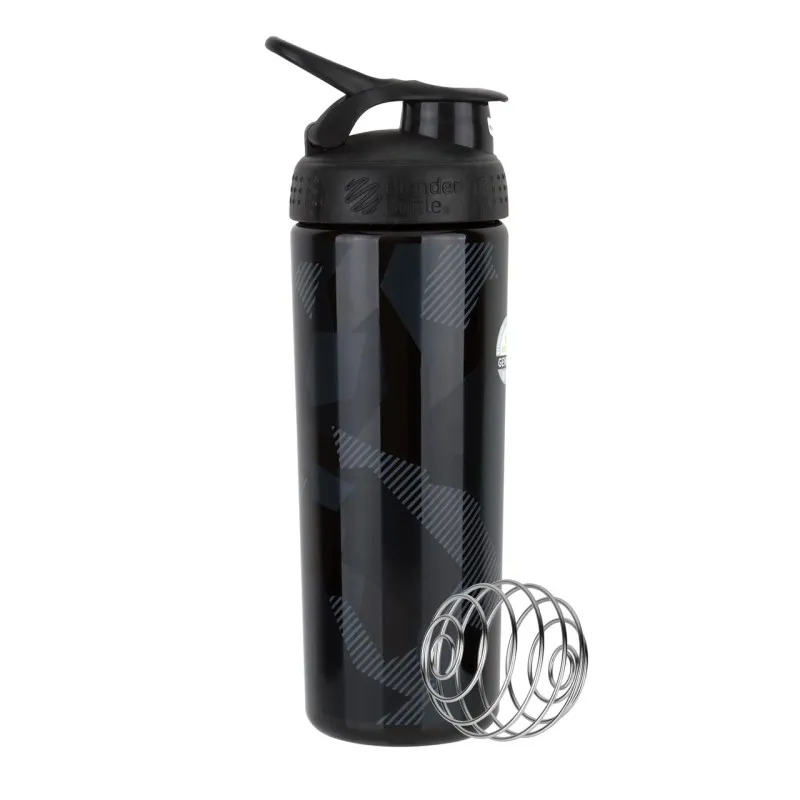Спортивная бутылка-шейкер BlenderBottle SportMixer Signature Sleek 28oz/820ml Black Shattered Slate (ORIGINAL)