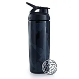 Спортивная бутылка-шейкер BlenderBottle SportMixer Signature Sleek 28oz/820ml Black Shattered Slate (ORIGINAL)