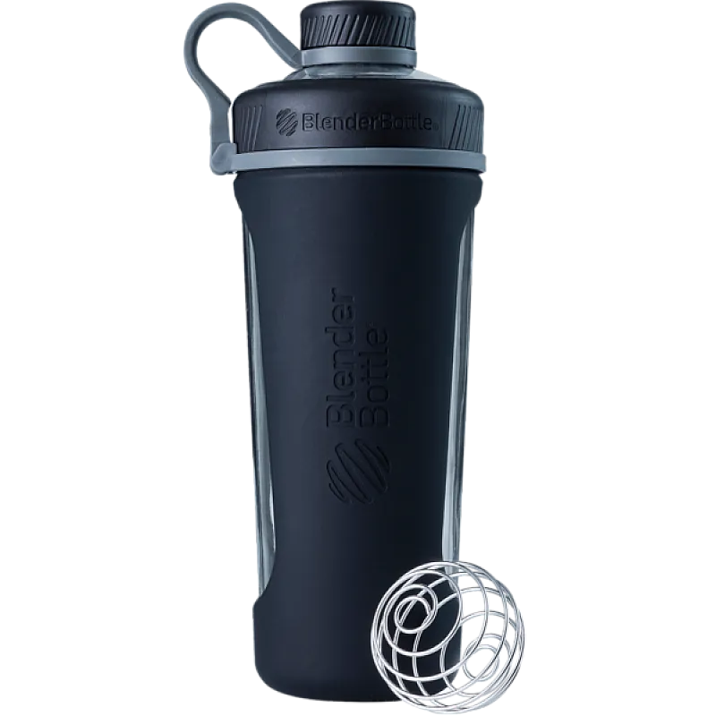 Спортивная бутылка-шейкер BlenderBottle Radian Glass 28oz/820ml Black (Стекло) (ORIGINAL)