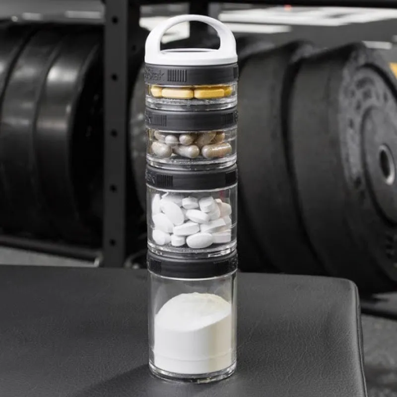 Контейнер спортивный BlenderBottle GoStak Starter 4 Pak Black (ORIGINAL)