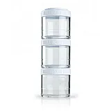 Контейнер спортивный BlenderBottle GoStak 3 Pak White (ORIGINAL)