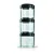 Контейнер спортивный BlenderBottle GoStak 3 Pak Black (ORIGINAL)