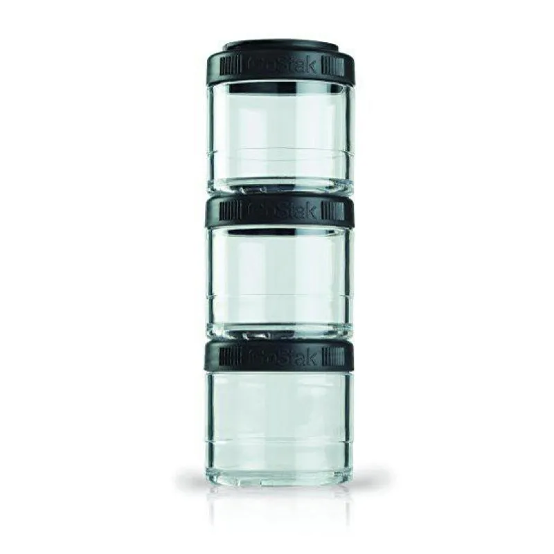 Контейнер спортивный BlenderBottle GoStak 3 Pak Black (ORIGINAL)