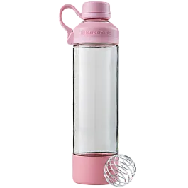 Спортивная бутылка-шейкер BlenderBottle Mantra Glass Pink (СТЕКЛО) 600мл (ORIGINAL)
