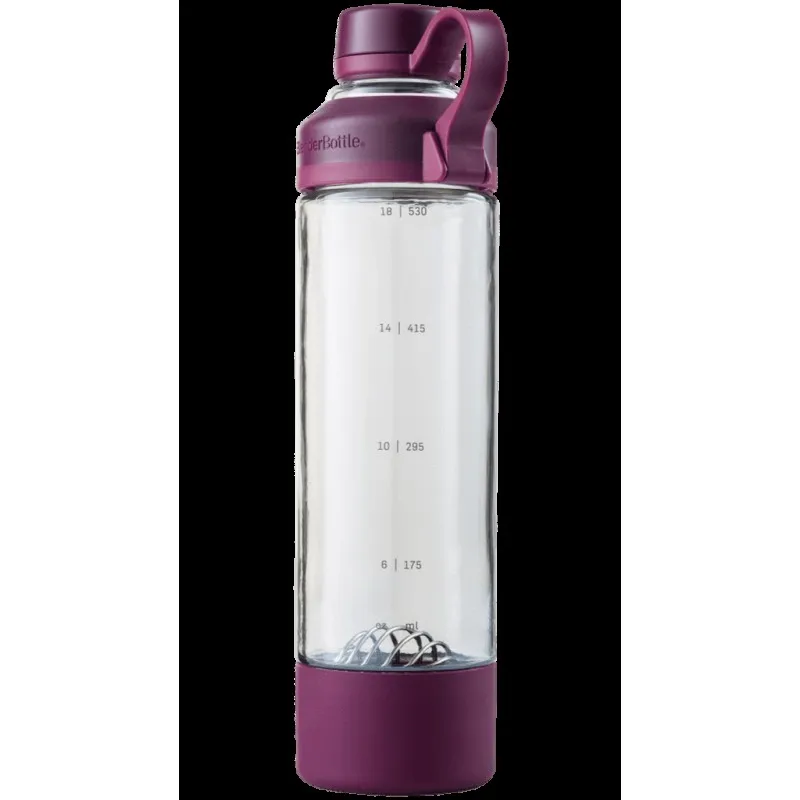 Спортивная бутылка-шейкер BlenderBottle Mantra Glass Plum (СТЕКЛО) 600мл (ORIGINAL)