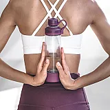 Спортивная бутылка-шейкер BlenderBottle Mantra Glass Plum (СТЕКЛО) 600мл (ORIGINAL)