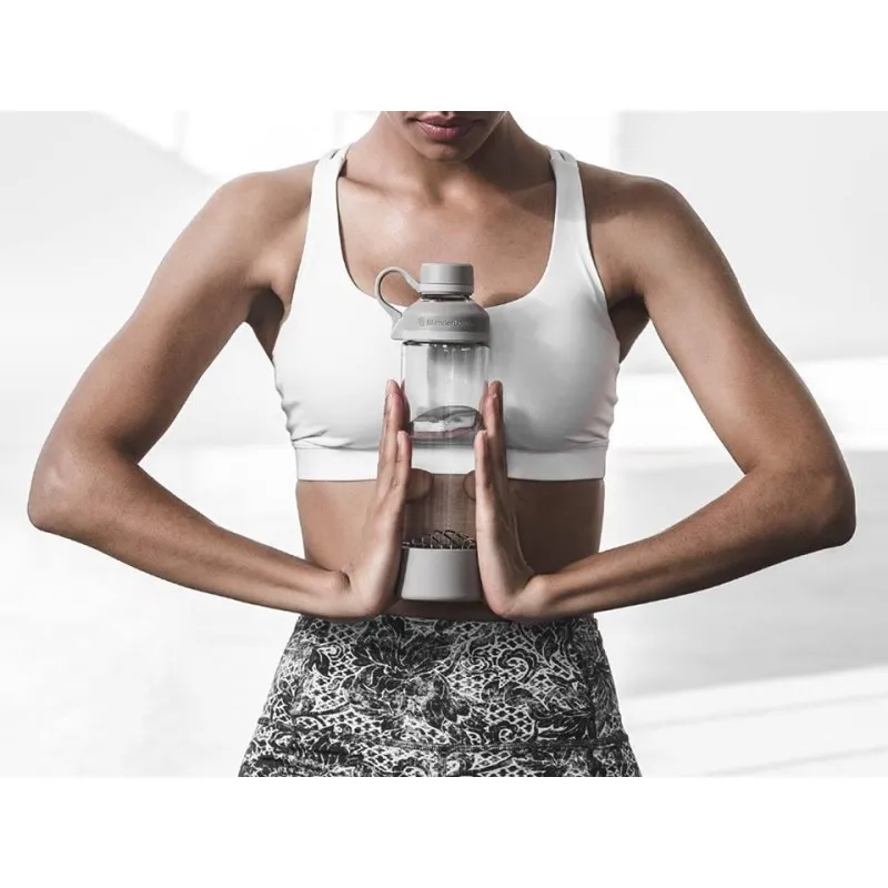 Спортивная бутылка-шейкер BlenderBottle Mantra Glass Grey (СТЕКЛО) 600мл (ORIGINAL)