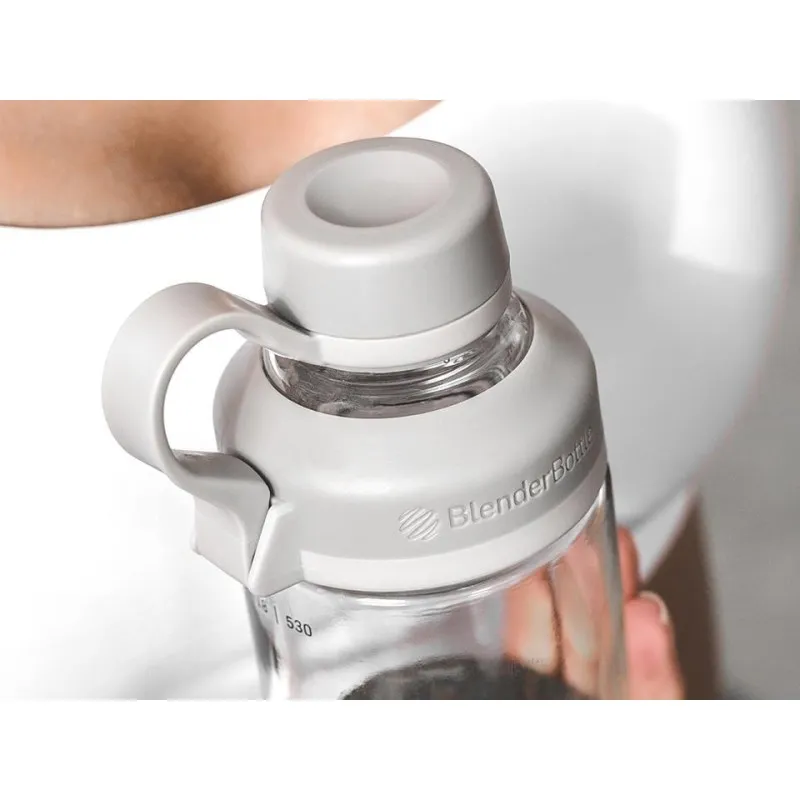 Спортивная бутылка-шейкер BlenderBottle Mantra Glass Grey (СТЕКЛО) 600мл (ORIGINAL)
