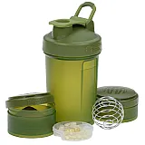 Шейкер спортивный BlenderBottle ProStak 22oz/650ml с 2-мя контейнерами Moss Green (ORIGINAL)