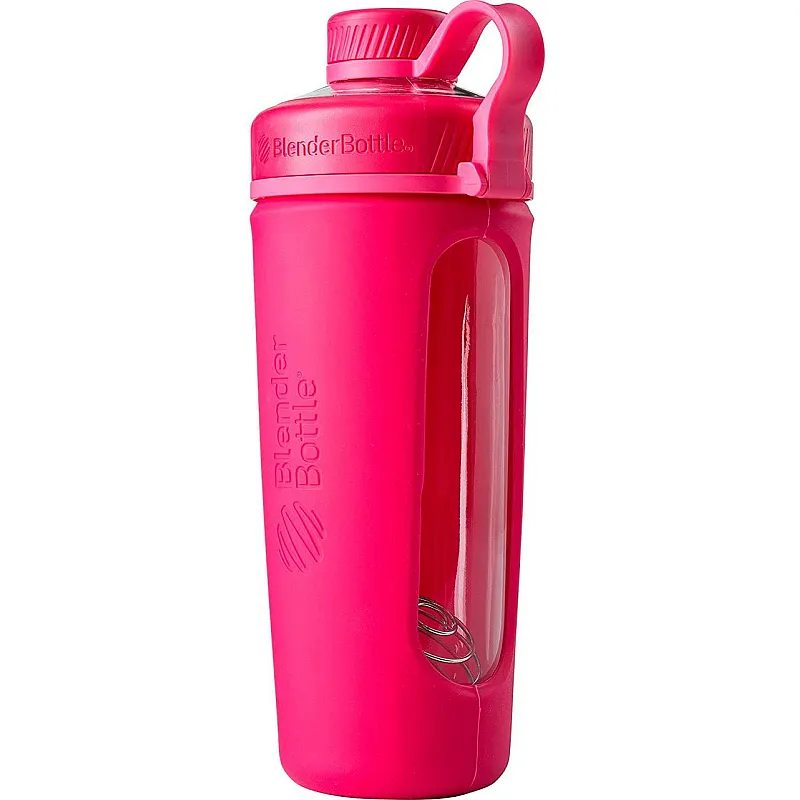 Спортивная бутылка-шейкер BlenderBottle Radian Glass 28oz/820ml Pink (Стекло) (ORIGINAL)