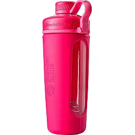 Спортивная бутылка-шейкер BlenderBottle Radian Glass 28oz/820ml Pink (Стекло) (ORIGINAL)