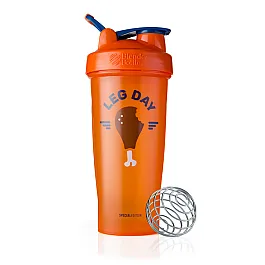 Шейкер спортивный BlenderBottle Classic Loop 28oz/820ml Special Edition Leg Day Orange (ORIGINAL)