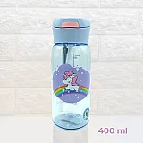 Бутылка для воды CASNO 400 мл KXN-1195 Сиреневая (Единорог) с соломинкой