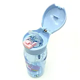 Бутылка для воды CASNO 400 мл KXN-1195 Сиреневая (Единорог) с соломинкой