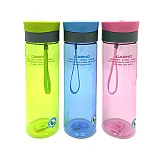 Бутылка для воды CASNO 600 мл KXN-1145 Голубая + пластиковый венчик