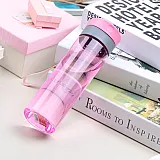 Бутылка для воды CASNO 600 мл KXN-1145 Розовая + пластиковый венчик