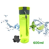 Бутылка для воды CASNO 600 мл KXN-1145 Зеленая + пластиковый венчик