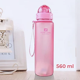 Бутылка для воды CASNO 560 мл MX-5029 Розовая