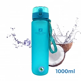 Бутылка для воды CASNO 1050 мл MX-5041 More Love Голубая