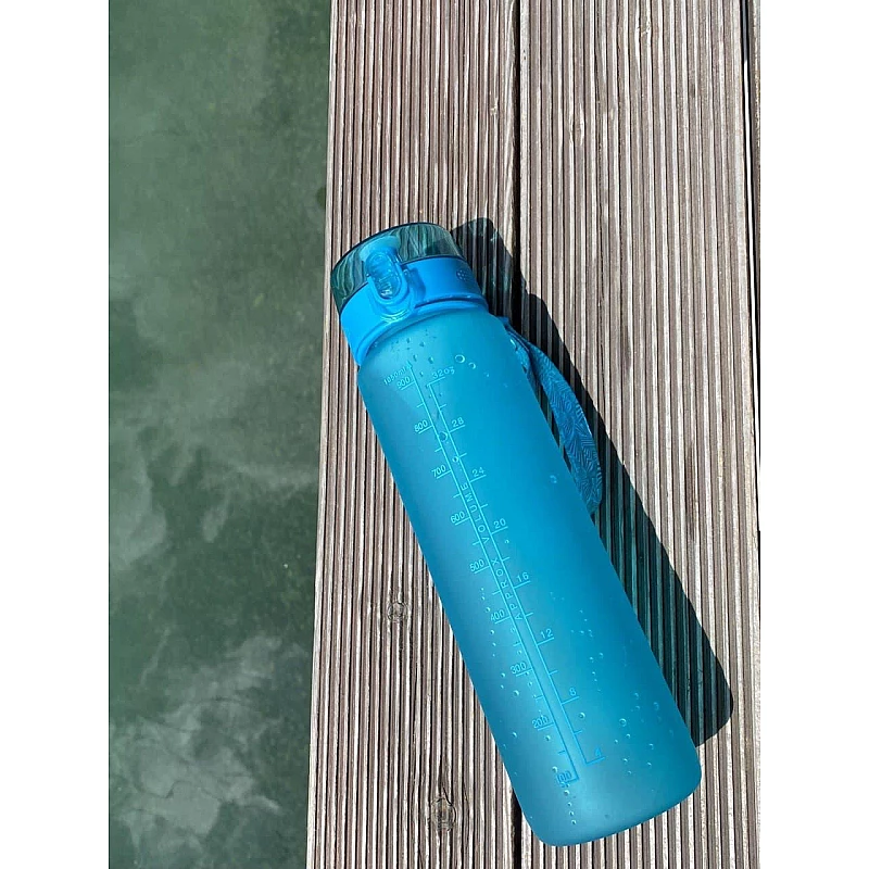 Бутылка для воды CASNO 1050 мл MX-5041 More Love Голубая