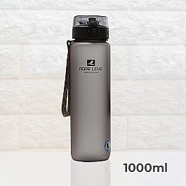 Бутылка для воды CASNO 1050 мл MX-5041 More Love Серая