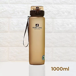 Бутылка для воды CASNO 1050 мл MX-5041 More Love Коричневая