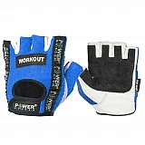 Перчатки для фитнеса и тяжелой атлетики Power System Workout PS-2200 Blue L