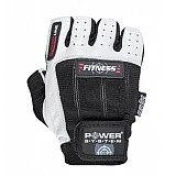 Перчатки для фитнеса и тяжелой атлетики Power System Fitness PS-2300 Black/White S