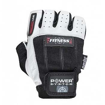Перчатки для фитнеса и тяжелой атлетики Power System Fitness PS-2300 Black/White S
