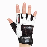 Перчатки для фитнеса и тяжелой атлетики Power System Fitness PS-2300 Black/White S