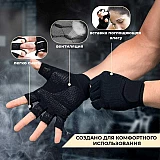 Перчатки для фитнеса и тяжелой атлетики Power System Fitness PS-2300 Black/White S