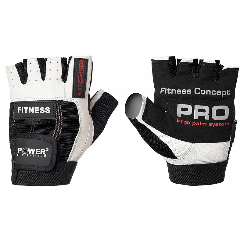 Перчатки для фитнеса и тяжелой атлетики Power System Fitness PS-2300 Black/White XL